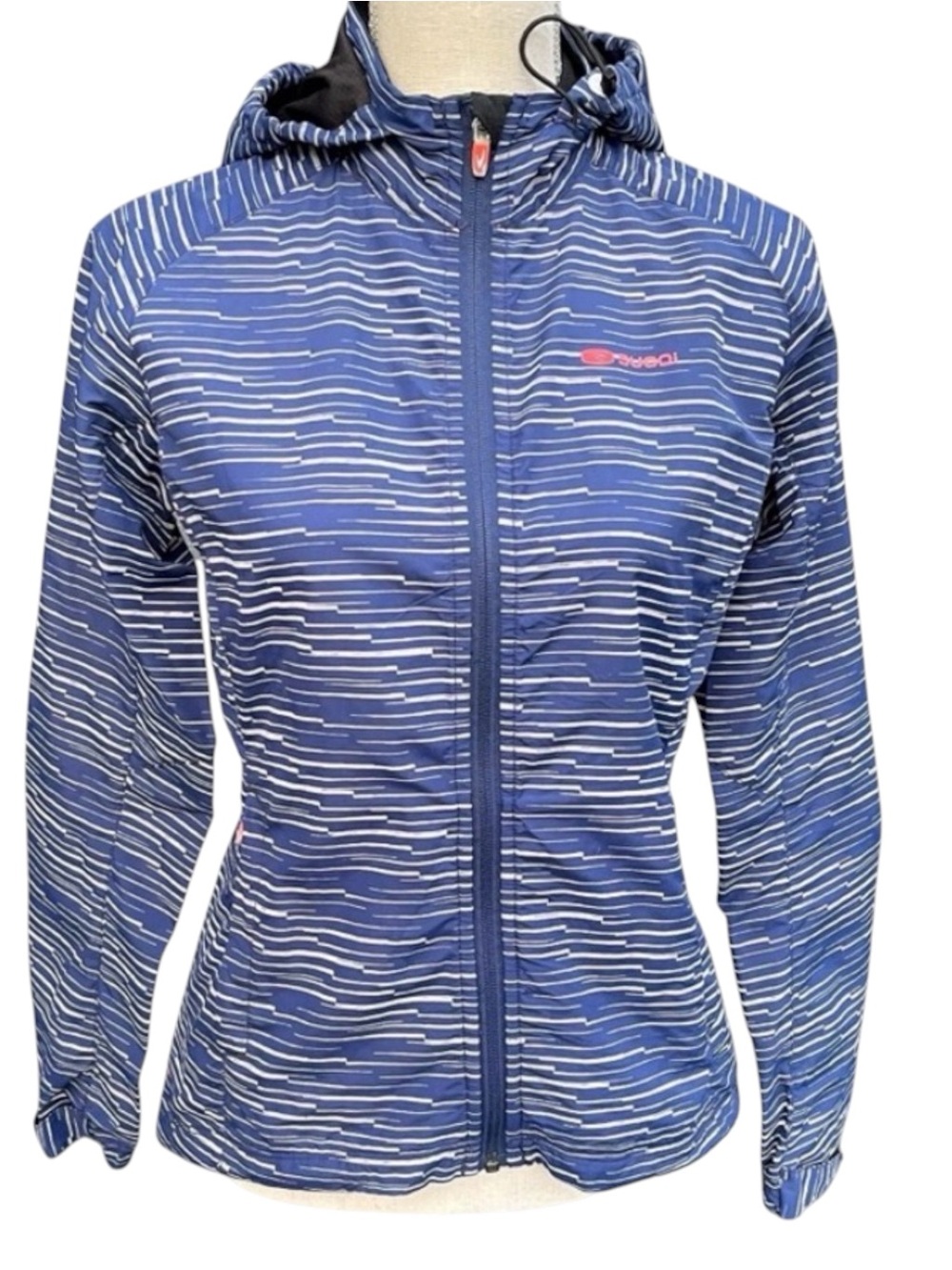 Sugoi Cobalt Blue/White Zap Training Jacket Hooded Running/Bike Jacket (XS)